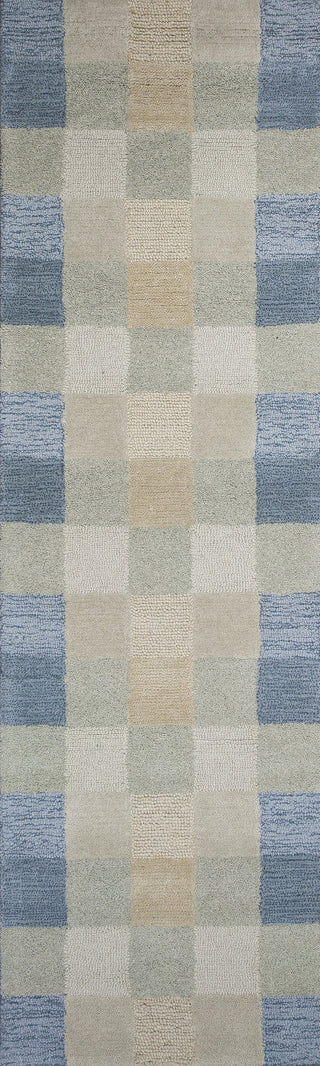 KAS Eternity 1081 Seaside Checkerboard Hand Tufted Area Rug 