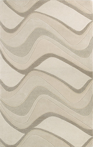 KAS Eternity 1085 Ivory Waves Hand Tufted Area Rug