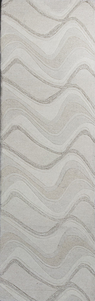 KAS Eternity 1085 Ivory Waves Hand Tufted Area Rug 