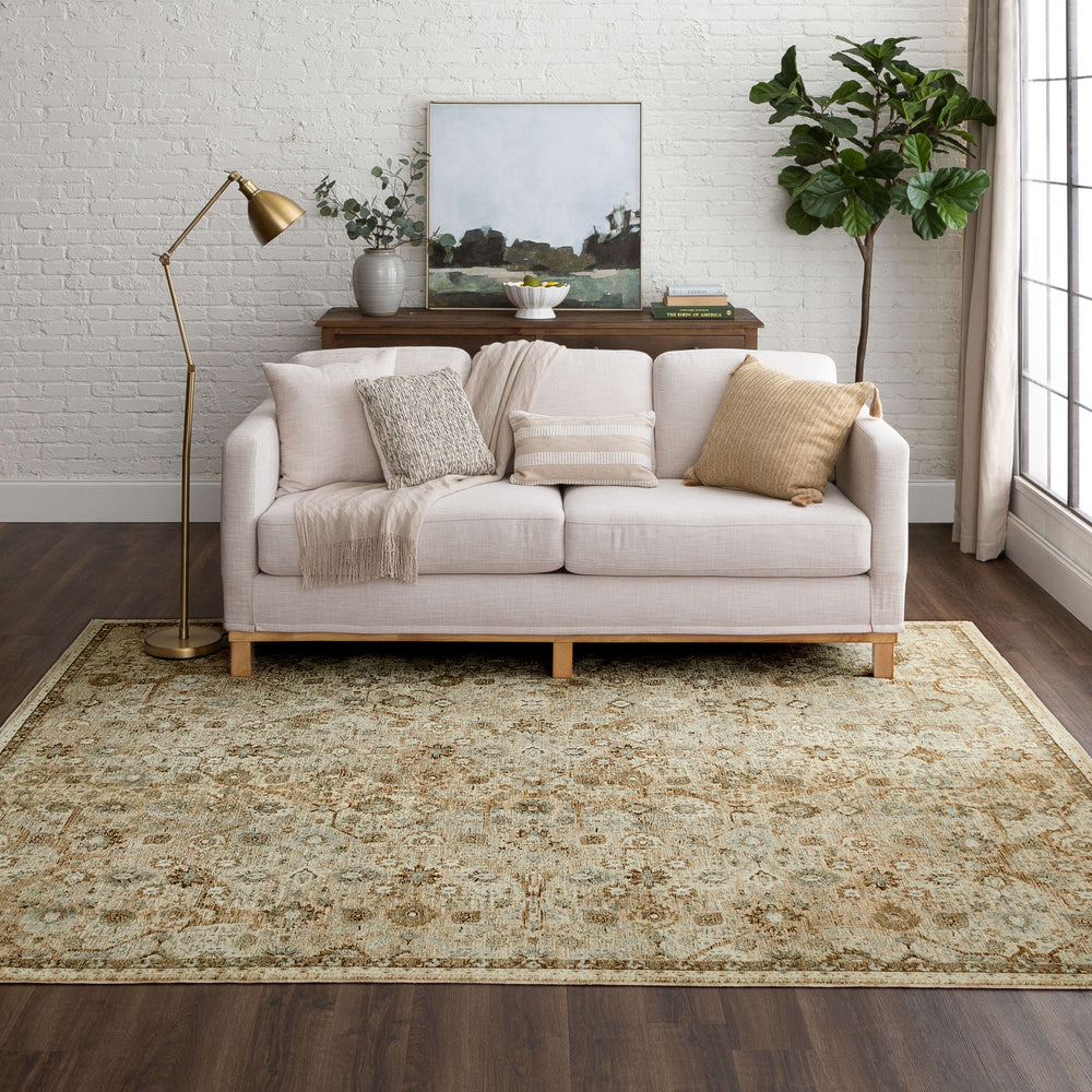 Karastan Divina Ethereal Vanilla Area Rug Lifestyle Image Feature