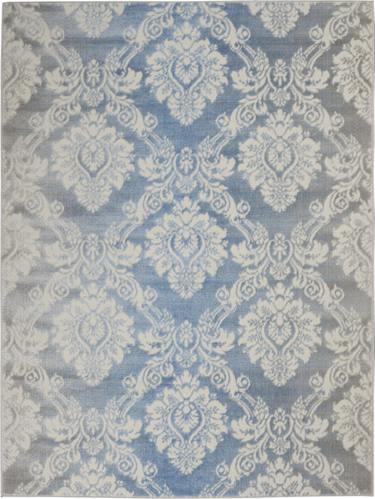 Nourison Elation ETN03 Ivory Blue Area Rug
