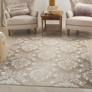 Nourison Elation ETN03 Ivory Mocha Area Rug