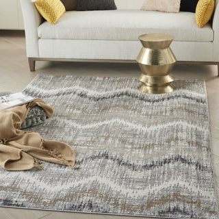 Nourison Elation ETN04 Grey Ivory Area Rug