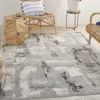 Nourison Elation ETN06 Grey Ivory Area Rug