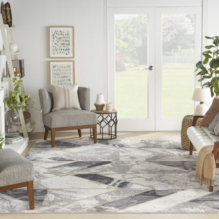 Nourison Elation ETN11 Ivory/Grey Area Rug Main Image