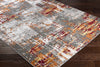 Surya Rafetus ETS-2305 Burnt Orange Dark Red Butter Medium Gray Charcoal White Area Rug Corner Image