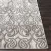 Surya Rafetus ETS-2320 Medium Gray Charcoal White Area Rug Mirror Detail Image