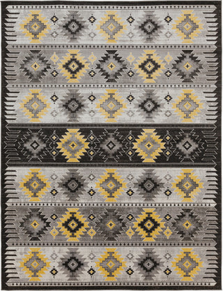 Surya Rafetus ETS-2330 Butter Medium Gray Black Charcoal White Area Rug Mirror Main Image 8 X 10