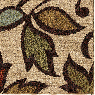 Orian Rugs Euphoria Vine Beige Area Rug Close Up