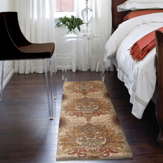 Orian Rugs Euphoria Katie Beige Area Rug Room Scene Runner