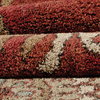 Orian Rugs Euphoria Katie Red Area Rug Close Up