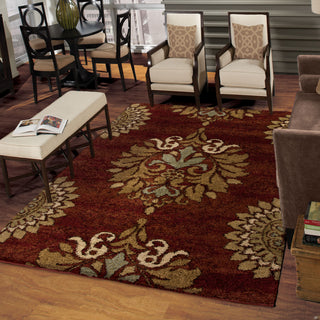 Orian Rugs Euphoria Katie Red Area Rug Room Scene Feature