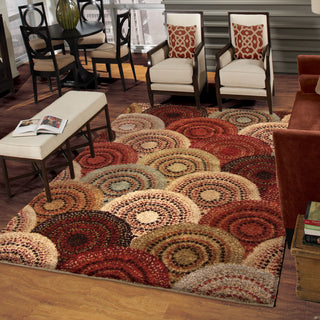 Orian Rugs Euphoria Lever Multi Area Rug Room Scene Feature