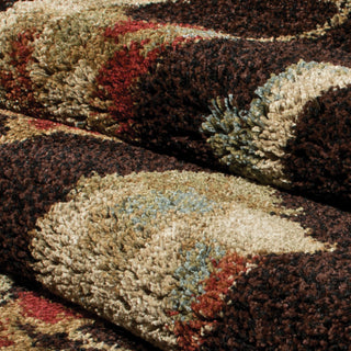 Orian Rugs Euphoria Landyn Brown Area Rug Close Up