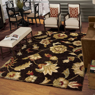 Orian Rugs Euphoria Landyn Brown Area Rug Room Scene Feature