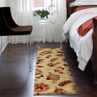 Orian Rugs Euphoria Landyn Beige Area Rug Room Scene Runner