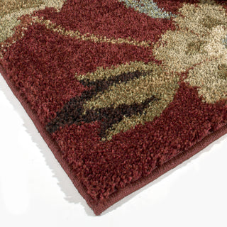 Orian Rugs Euphoria Landyn Red Area Rug Corner Shot