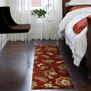 Orian Rugs Euphoria Landyn Red Area Rug Room Scene Runner