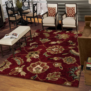 Orian Rugs Euphoria Landyn Red Area Rug Room Scene Feature