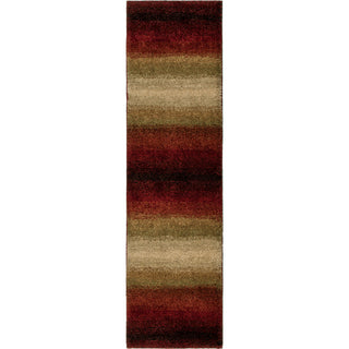 Orian Rugs Euphoria Connection Red Area Rug Runner