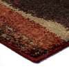 Orian Rugs Euphoria Cabell Red Area Rug Corner Shot
