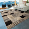 Orian Rugs Euphoria Woven Steel Gray Area Rug Room Scene Feature