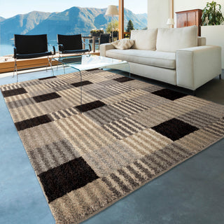 Orian Rugs Euphoria Woven Steel Gray Area Rug Room Scene Feature