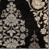 Orian Rugs Euphoria Diamond Scroll Black Area Rug Close Up