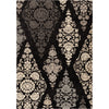 Orian Rugs Euphoria Diamond Scroll Black Area Rug main image