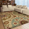 Orian Rugs Euphoria Floral Emblem Multi Area Rug Room Scene Feature