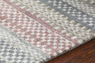 Chandra Evora EVO-33401 Ivory/Grey/Orange Area Rug Detail