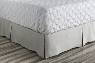 Surya Evelyn EVY-3003 Gray Bedding Twin Bed Skirt