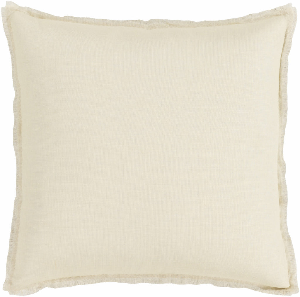 Surya Eyelash Simply Linen EYL-009 Pillow 18 X 18 X 4 Poly filled