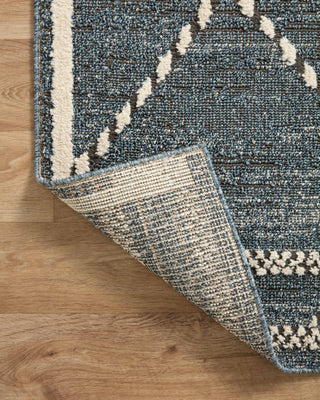 Loloi II Fabian FAB-01 Denim/Charcoal Area Rug Backing Image