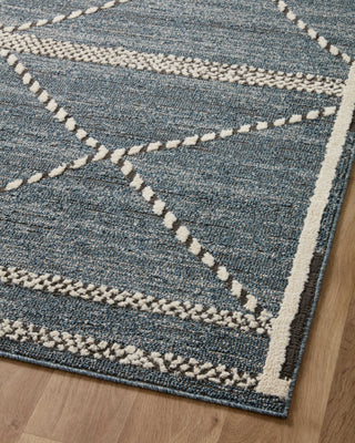 Loloi II Fabian FAB-01 Denim/Charcoal Area Rug Angle Image