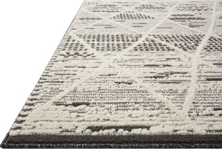 Loloi II Fabian FAB-03 Charcoal/Ivory Area Rug Corner Image