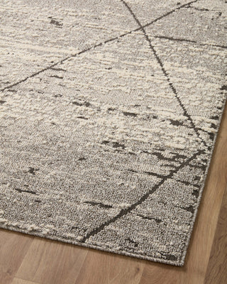 Loloi II Fabian FAB-04 Grey/Charcoal Area Rug Angle Image