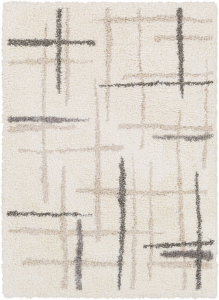 Surya Fanfare FAF-1001 White/Neutral Area Rug 5' X 7'6''