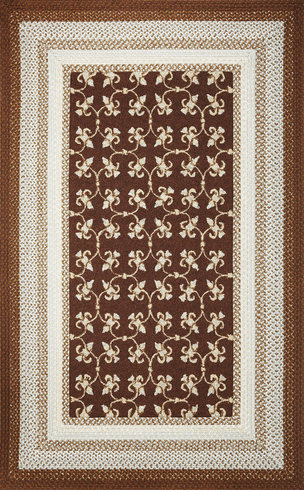 KAS Fairfax 5518 Mocha Tiles Area Rug