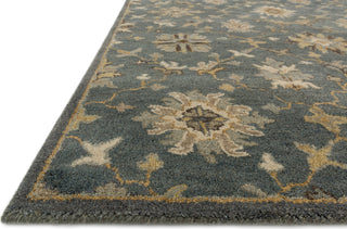 Loloi Fairfield HFF03 Grey / Silver Area Rug Corner Shot