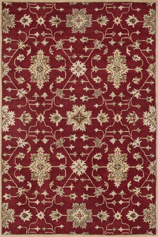 Loloi Fairfield HFF04 Red / Multi Area Rug Main Feature