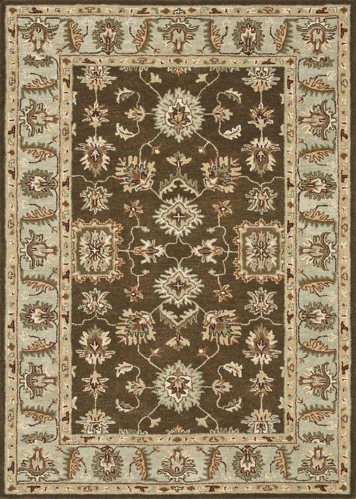 Loloi Fairfield HFF05 Brown / Turquoise Area Rug main image