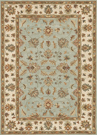 Loloi Fairfield HFF10 Turquoise / Ivory Area Rug Main