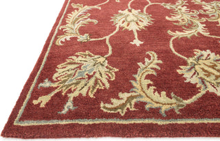 Loloi Fairfield HFF13 Red Area Rug Corner Shot