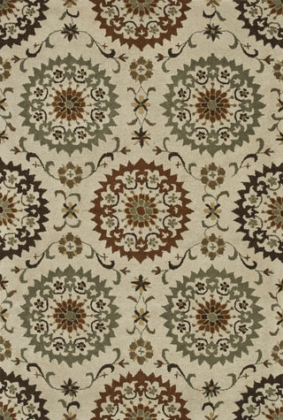 Loloi Fairfield HFF15 Ivory / Sage Area Rug 