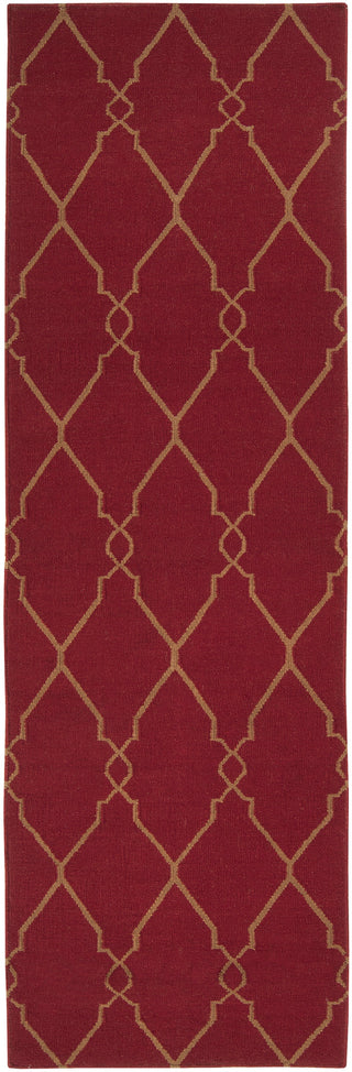 Surya Fallon FAL-1013 Burgundy Area Rug by Jill Rosenwald 2'6'' x 8' Runner