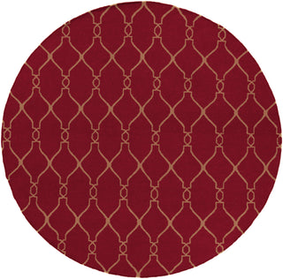 Surya Fallon FAL-1013 Burgundy Area Rug by Jill Rosenwald 8' Round