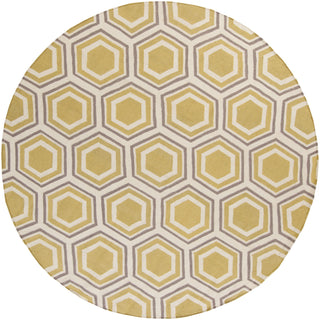 Surya Fallon FAL-1036 Gold Area Rug by Jill Rosenwald 8' Round