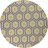 Surya Fallon FAL-1037 Gold Area Rug by Jill Rosenwald 8' Round