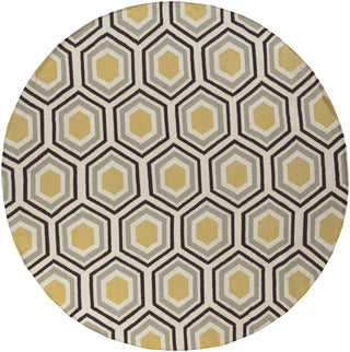 Surya Fallon FAL-1037 Gold Area Rug by Jill Rosenwald 8' Round